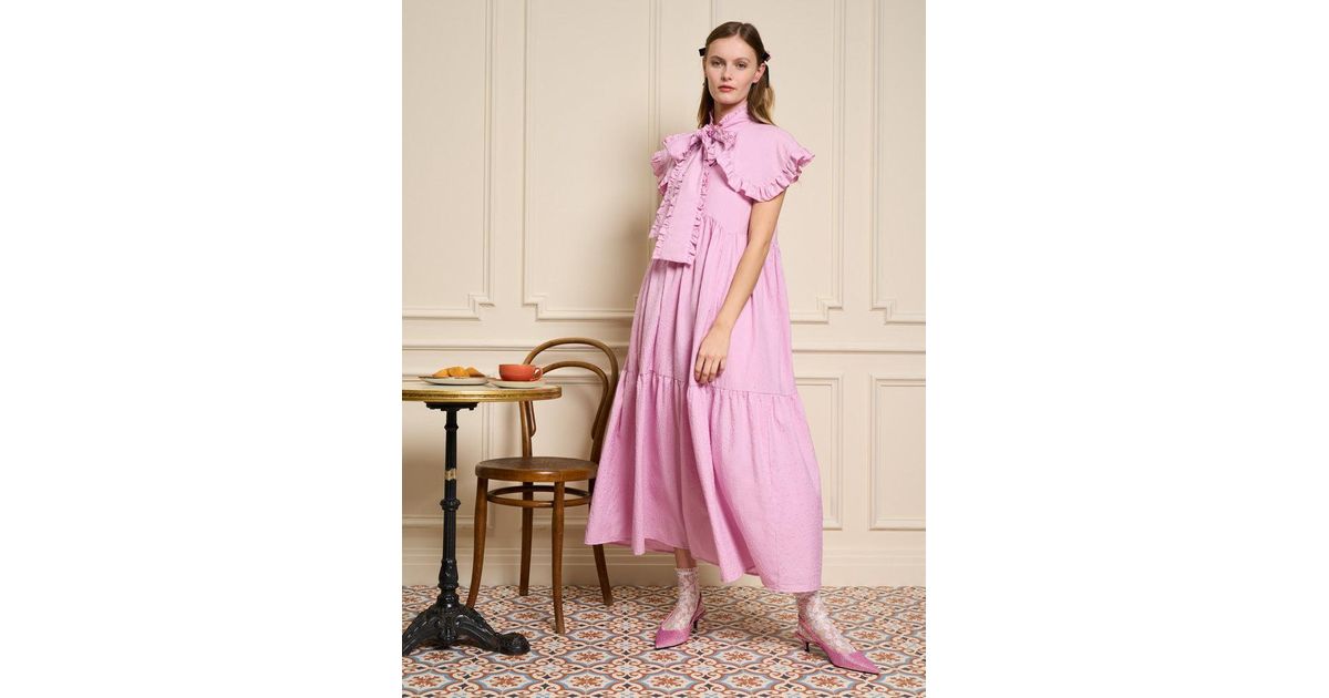 Sister Jane Cheri Bow Midi Dress in Pink | Lyst