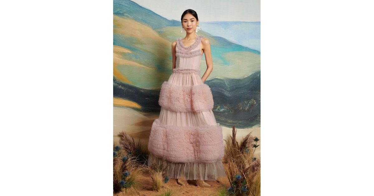 Sister Jane Dream Montana Tulle Midi Dress in Blue | Lyst