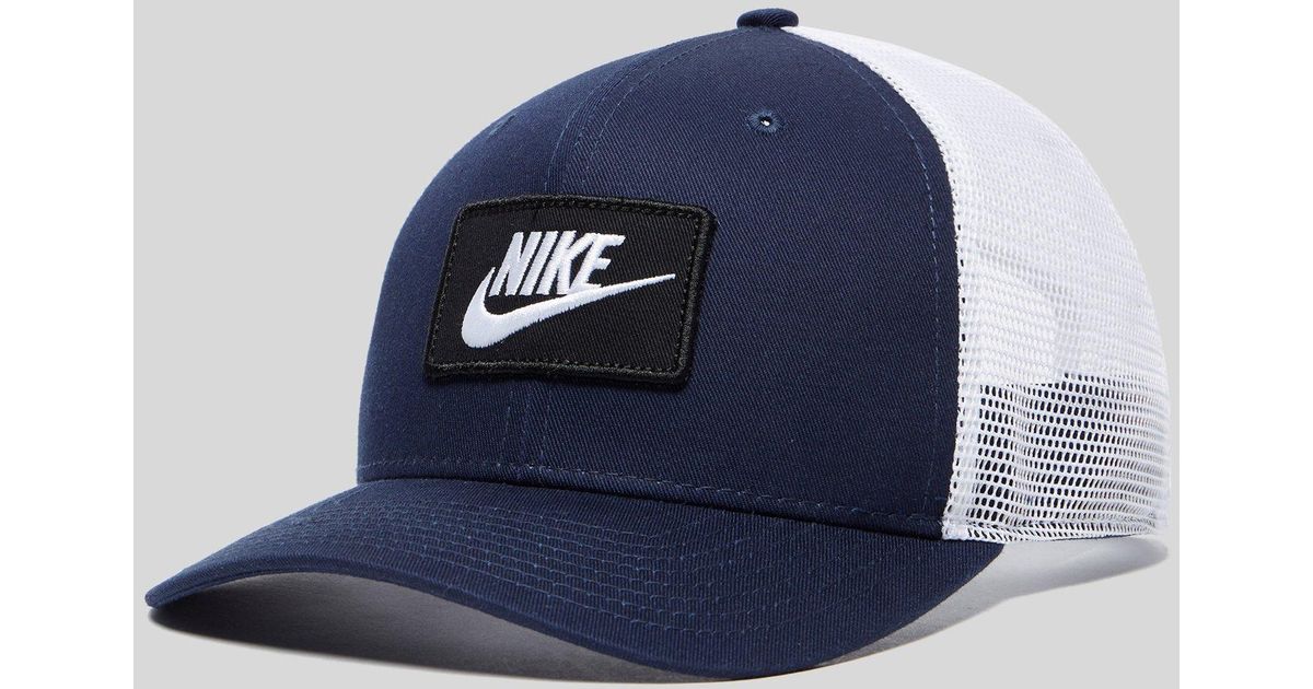 nike swoosh trucker cap
