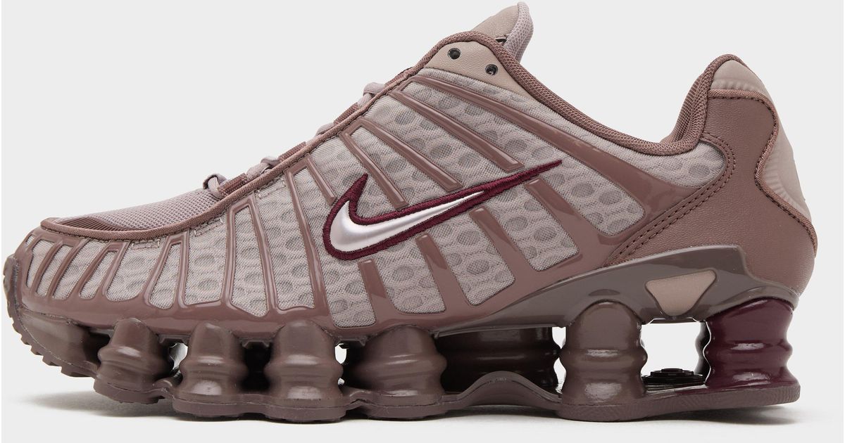 Brown nike shox for men on sale