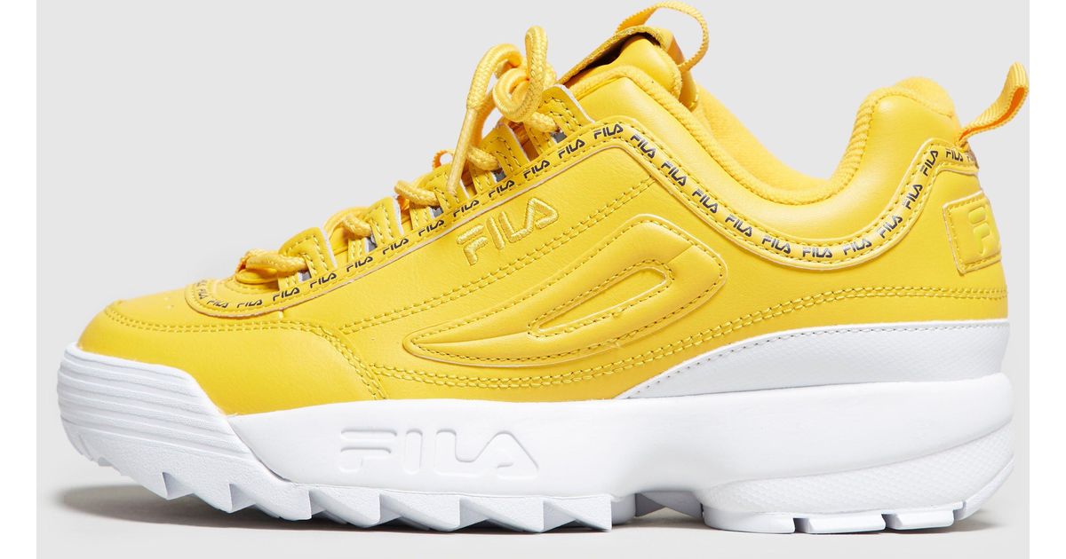 yellow fila sneakers womens