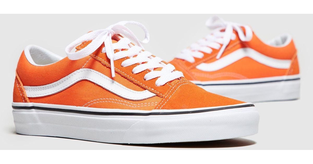 Кроссовки vans knu. Кеды vans old Skool Orange. Оранжевые Ванс Олд скул. Кроссовки vans KNU School. Vans Skool оранжевые.