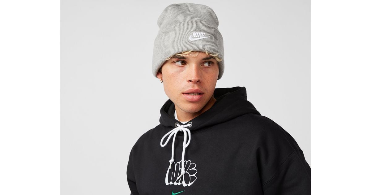 Nike Peak Beanie Hat in Grey Lyst UK