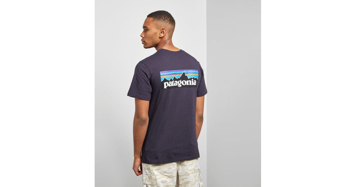 purple patagonia t shirt