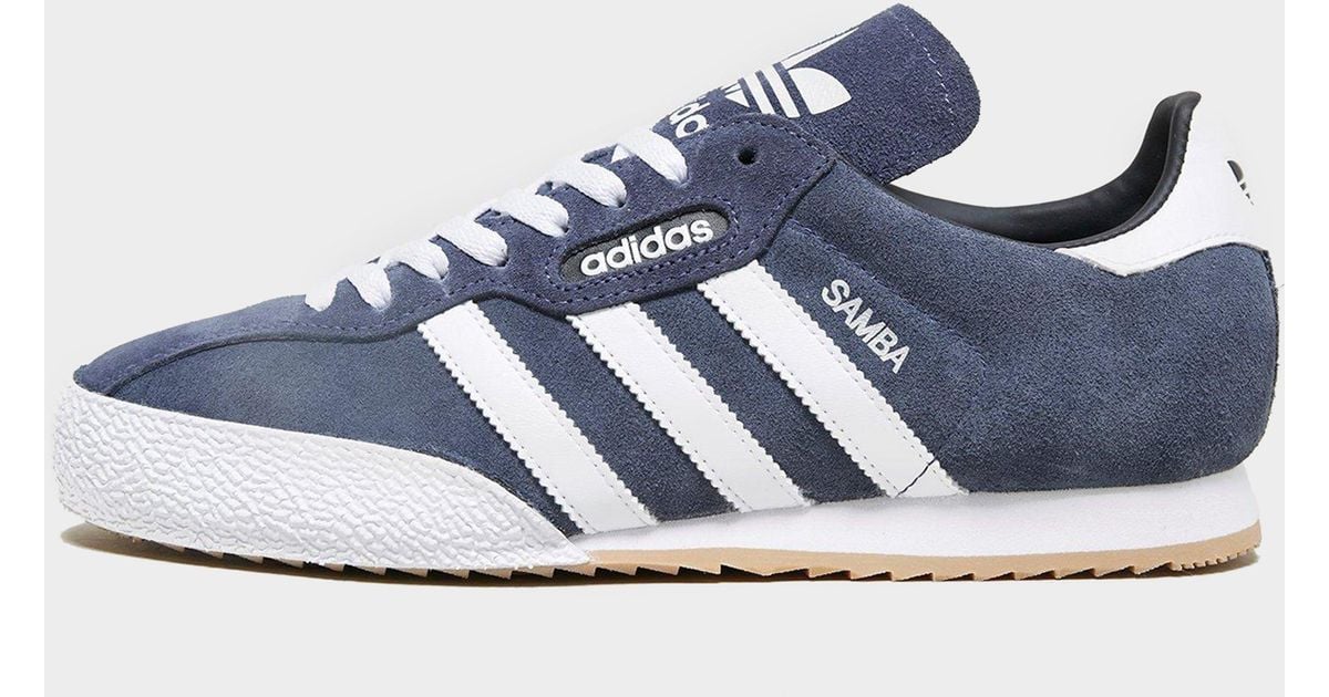 Suede Trainers Adidas Samba Super White Blue Adidas Originals