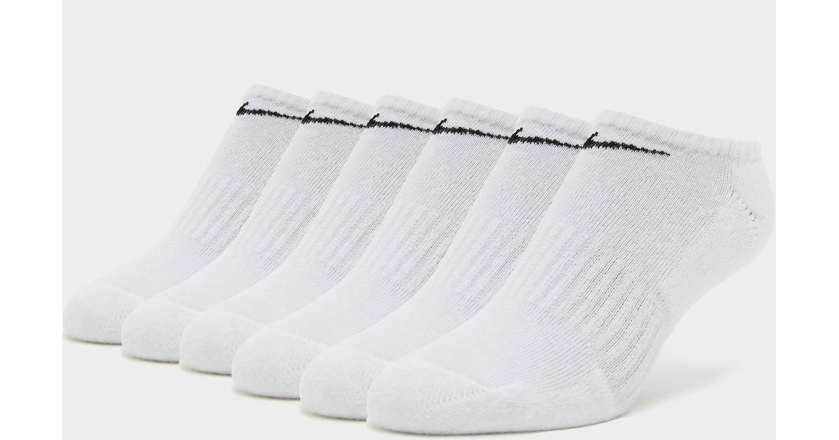 white nike socks no show