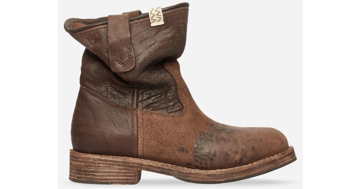 靴 visvim WABANAKI BOOTS-FOLK DK.BROWN visvim Wabanaki Boot-Folk Dark Brown – LESS 17