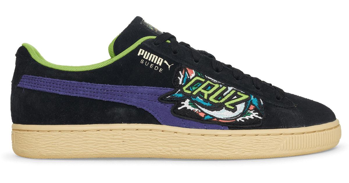 PUMA Santa Cruz Suede Shark Sneakers in Green for Men Lyst