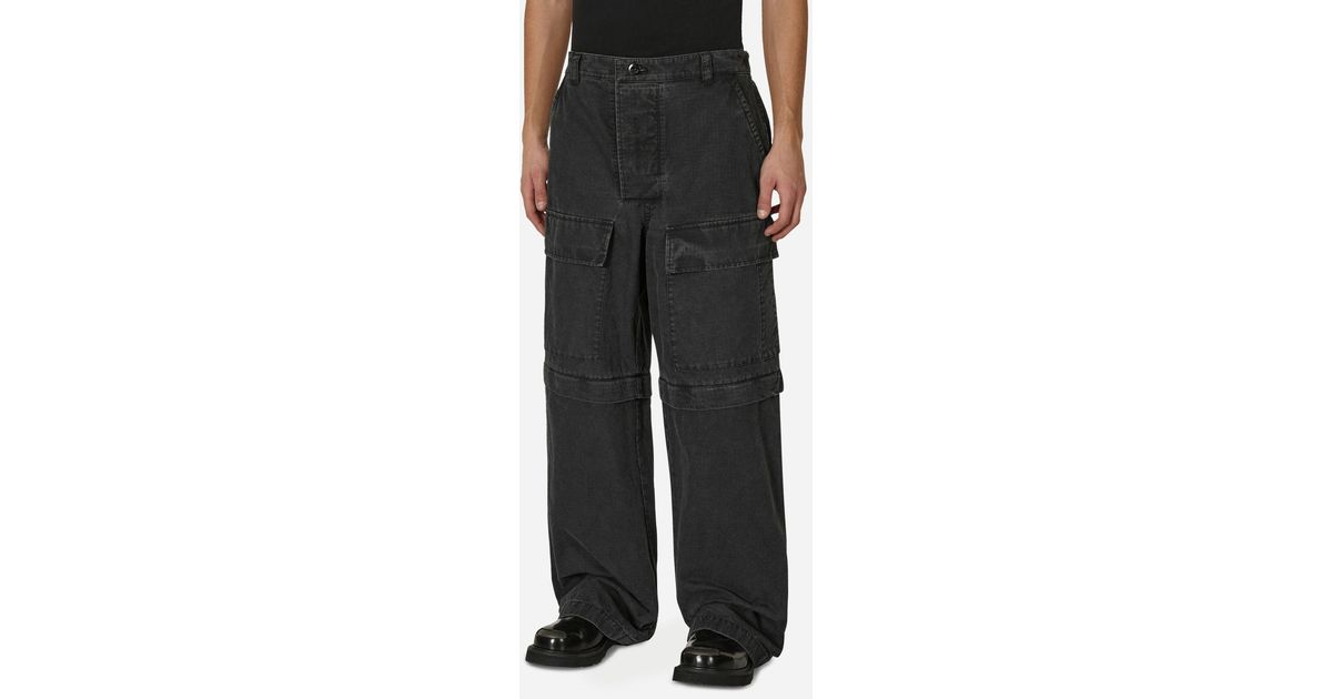 Acne Studios Ripstop Convertible Trousers in Black for Men | Lyst