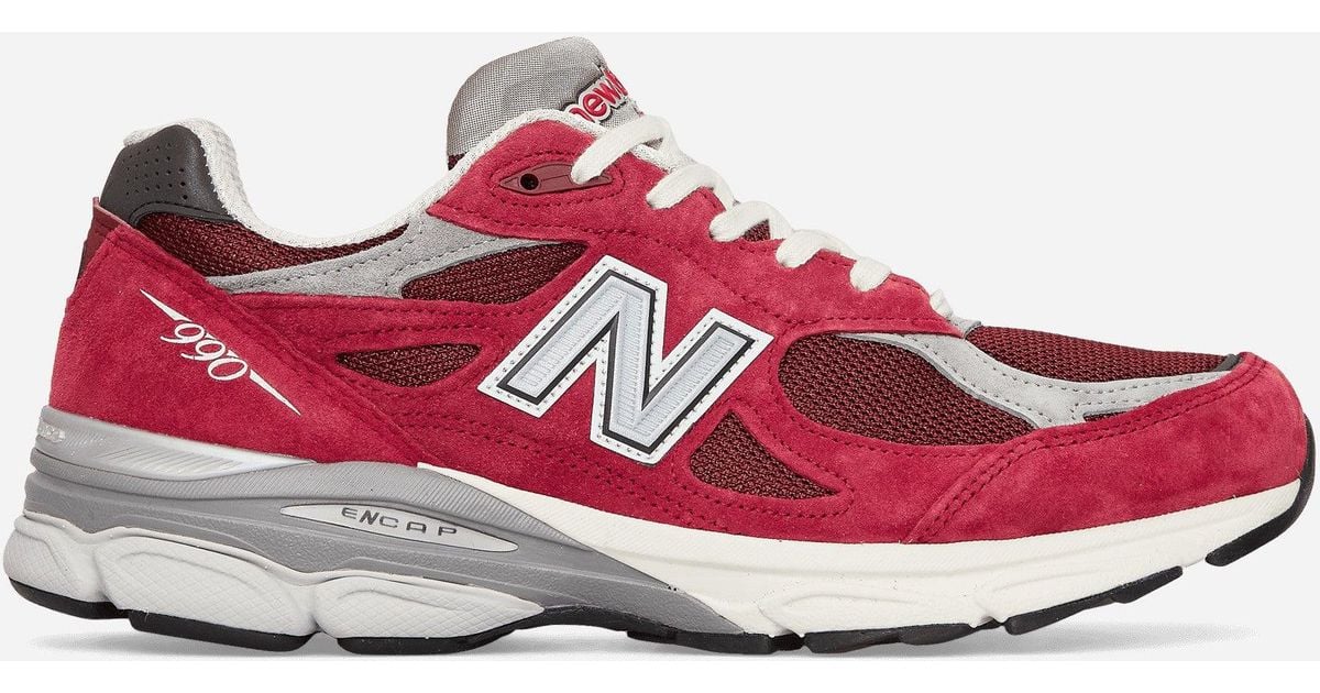 New Balance 990 By Teddy Santis Sneakers M990tf3 in Red for Men | Lyst