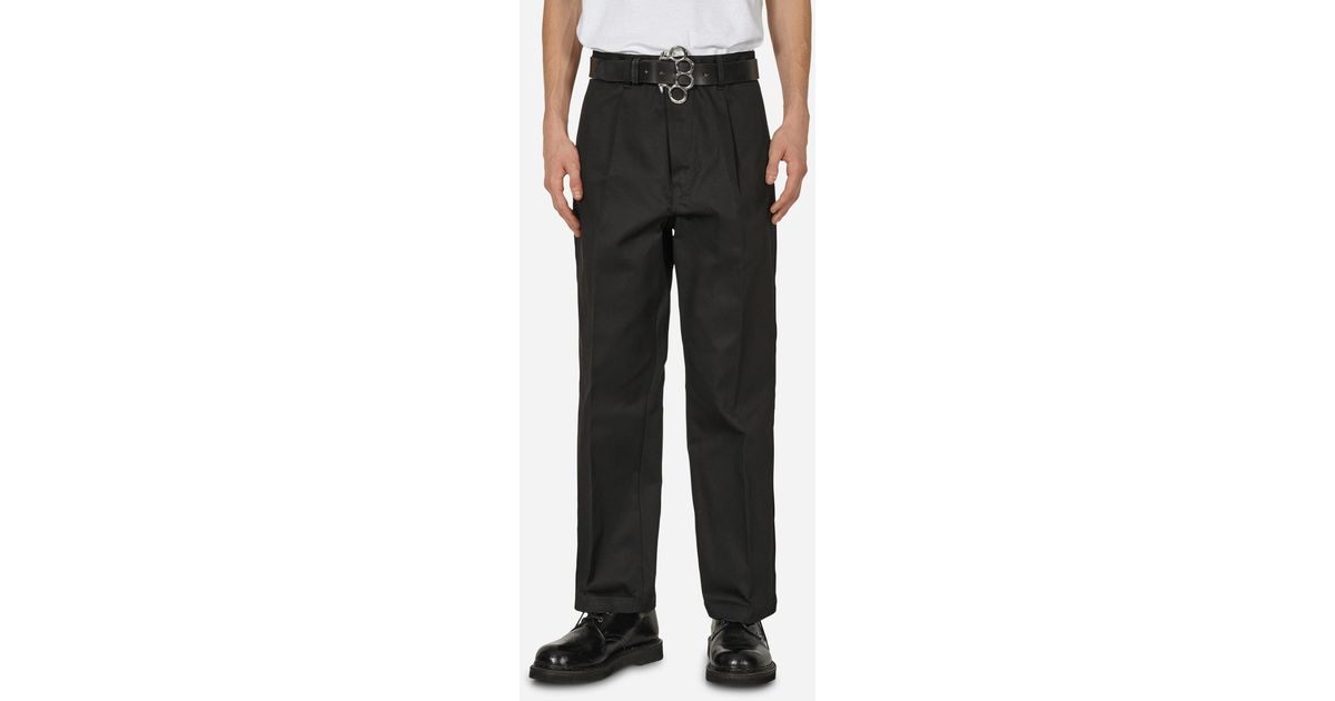 Wacko Maria Dickies Pleated Trousers in Black for Men | Lyst