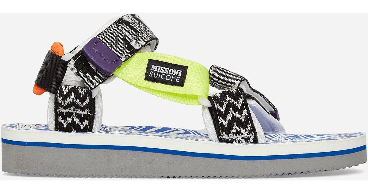 Suicoke Missoni Depa-msn-var2 Sandals in White | Lyst