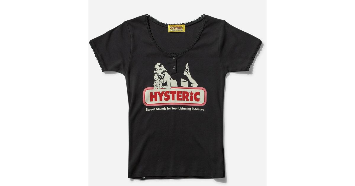 Hysteric Glamour S Sweet Sounds Chibi T-Shirt in Black | Lyst