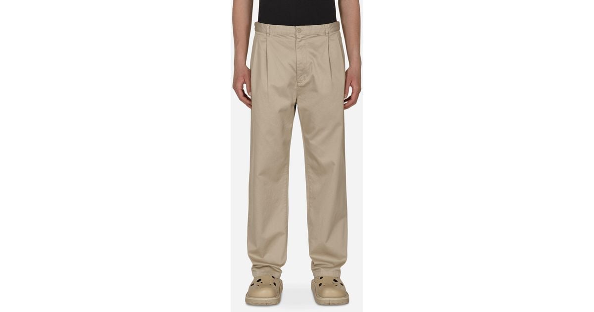 Carhartt WIP Cotton Salford Pants Beige in Natural for Men | Lyst