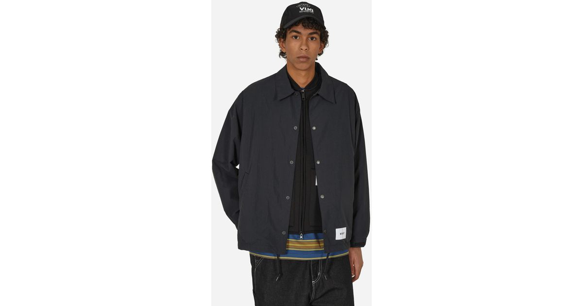 WTAPS Chief Nylon Jacket in Black for Men | Lyst UK