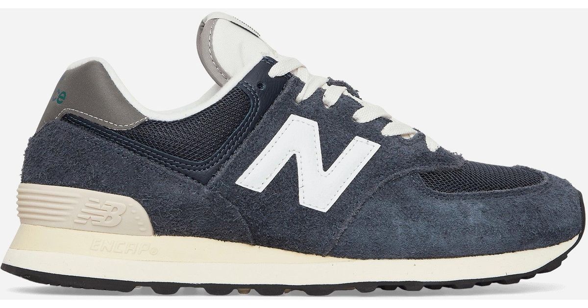 New Balance Suede 574 Sneakers in Black for Men | Lyst UK