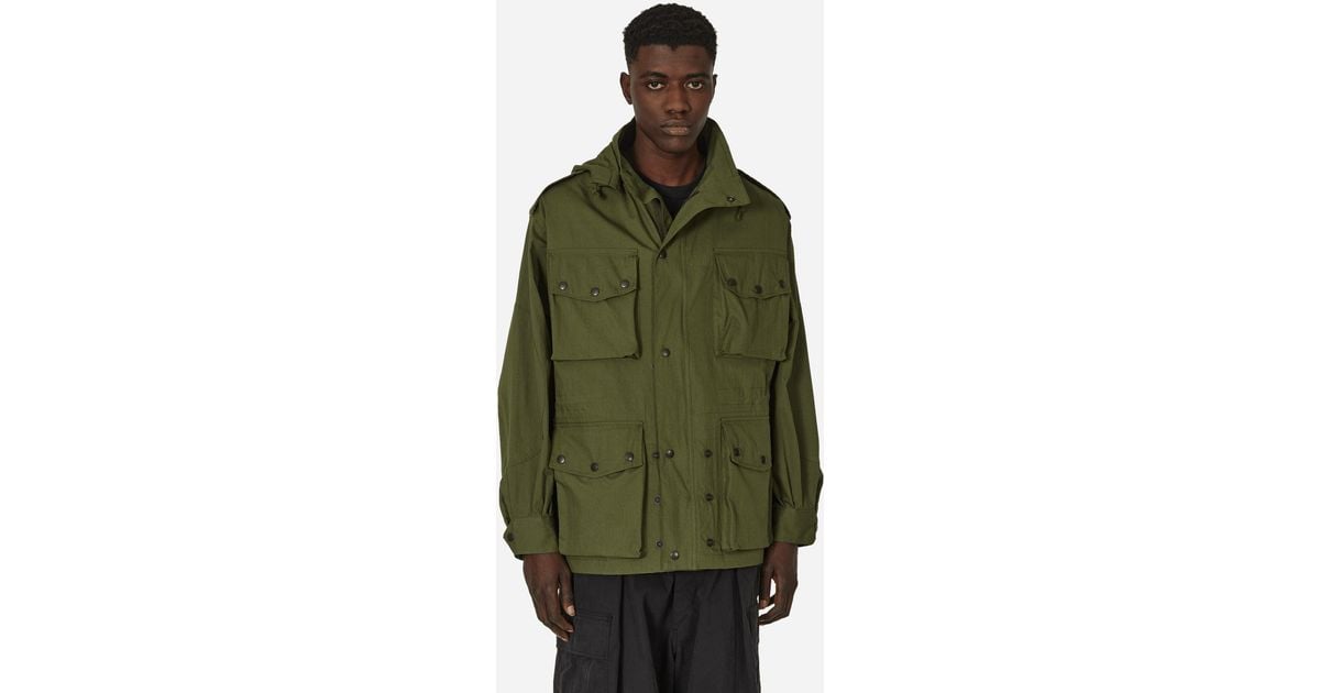 Needles C/N Oxford Cloth Field Coat in Green for Men | Lyst