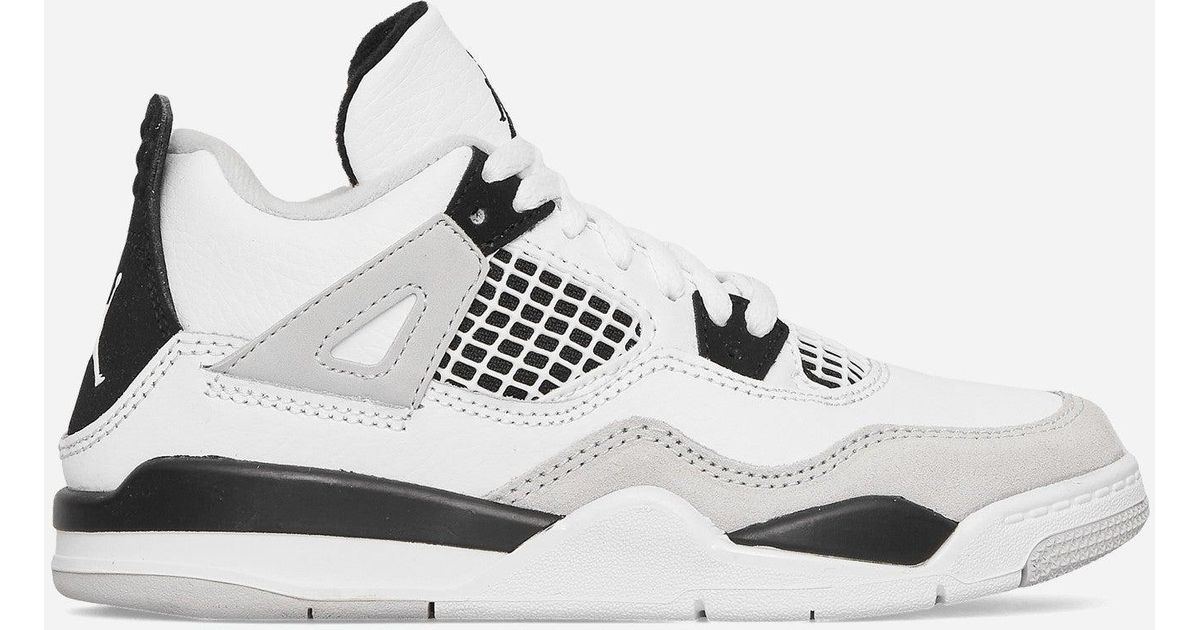 Nike Leather Air Jordan 4 Retro (ps) Sneakers Military Black for Men