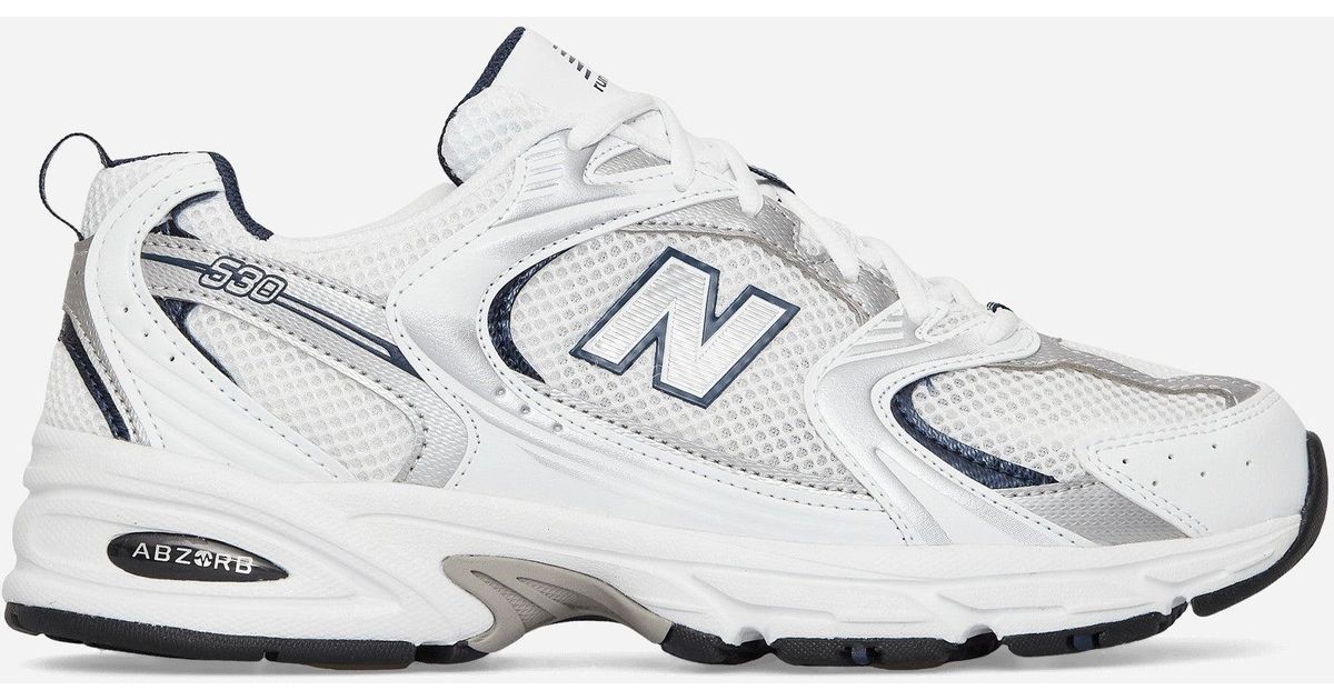New Balance Rubber 530 - Sneakers Lifestyle in Silver/Blue (White) for Men  - Save 71% | Lyst