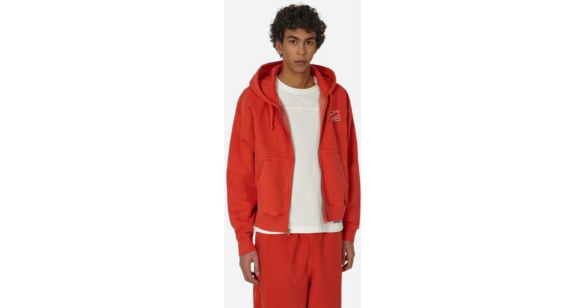 Nike Stüssy Full-zip Fleece Hoodie Habanero Red for Men | Lyst Nike Stüssy Full-zip Fleece Hoodie Habanero Red for Men | Lyst