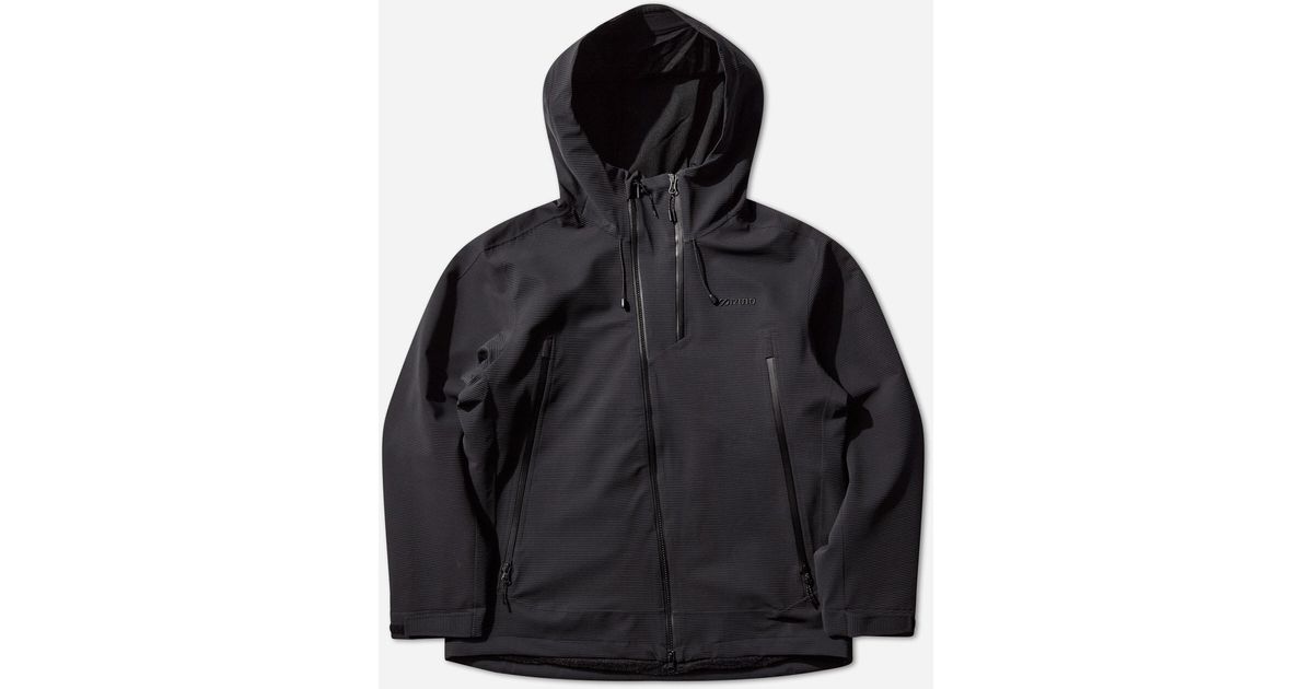 Technical Hard Shell Mizuno Tech Hard Shell Jacket in Black for Men | Lyst UK