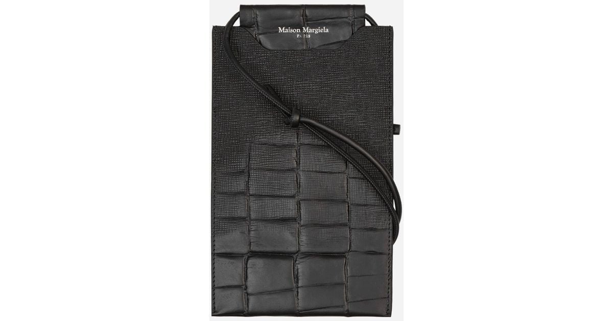 Maison Margiela Phone Neck Pouch in Black for Men Lyst