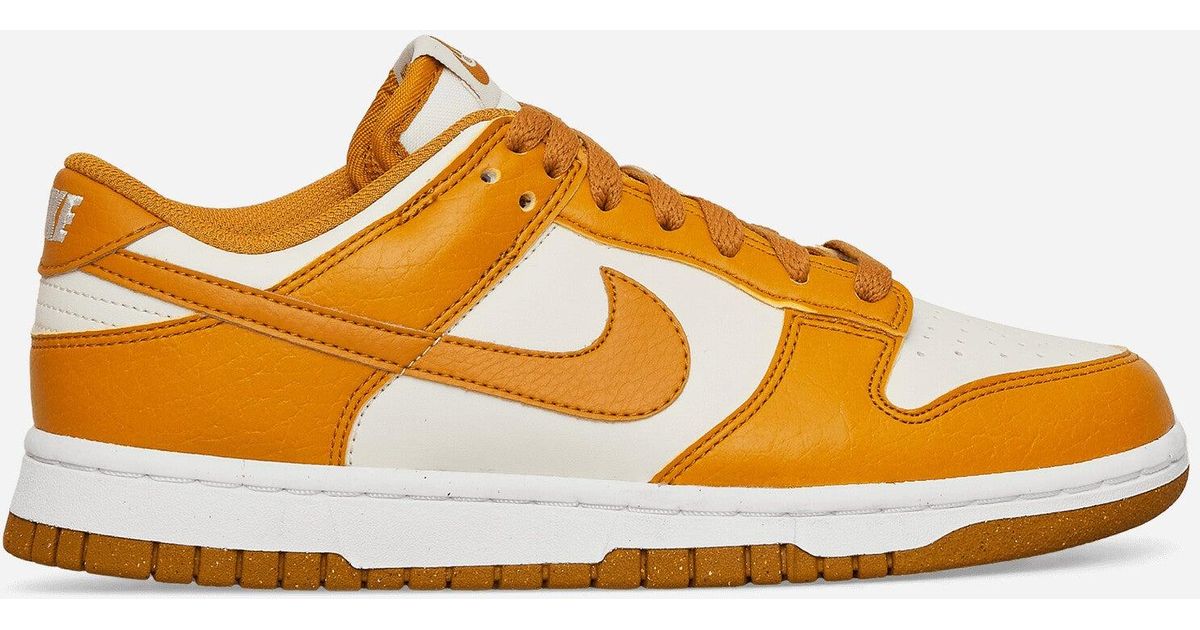 Nike Wmns Dunk Low Next Nature Sneakers Phantom / Gold Suede in Orange ...