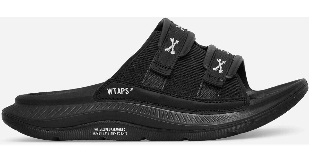 Hoka One One Wtaps Ora Luxe Slides Jet in Black for Men | Lyst Hoka One One Wtaps Ora Luxe Slides Jet in Black for Men | Lyst