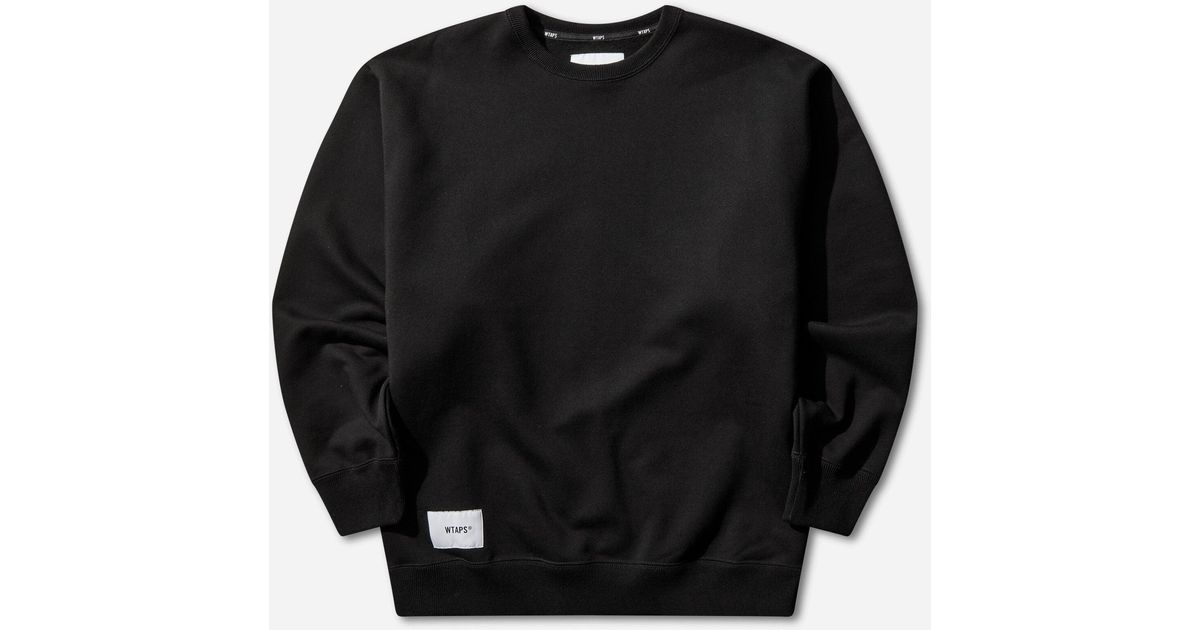 WTAPS S Sign-Yd Crewneck Sweatshirt in Black for Men | Lyst
