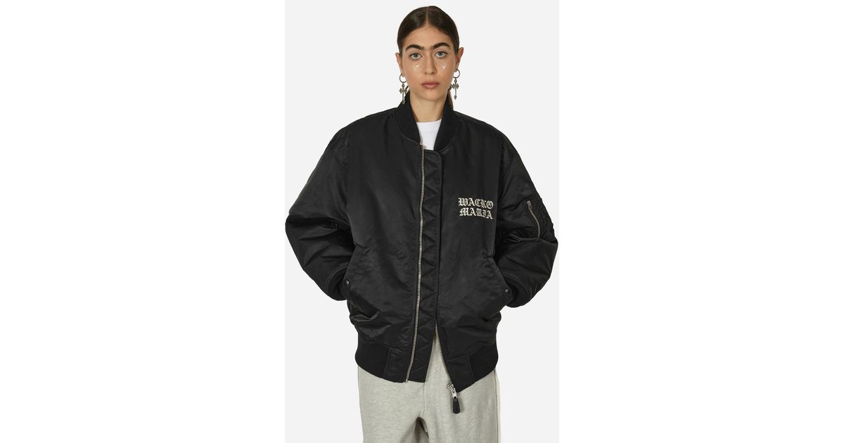 Wacko Maria Ma-1 Flight Jacket (Type-2) in Black for Men | Lyst