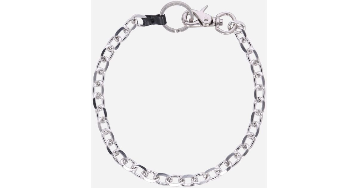 Our Legacy Leather Ladon Chain in Grey (Gray) for Men | Lyst