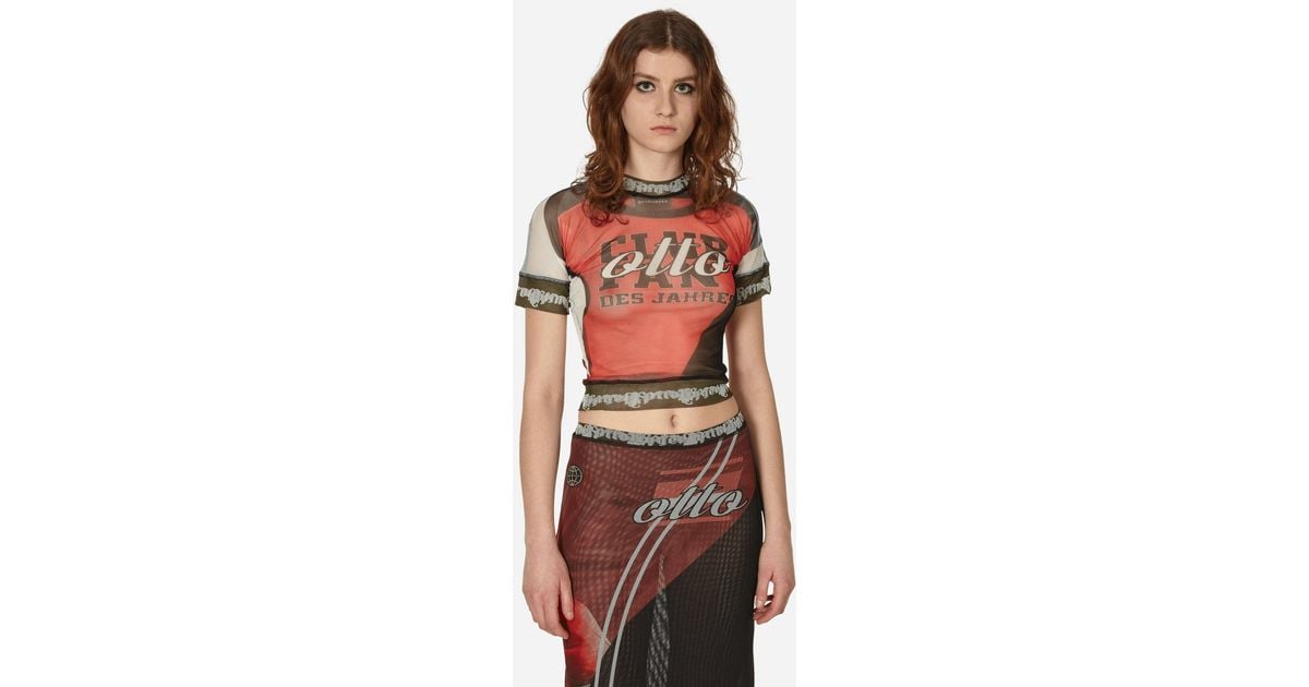 Tシャツ・カットソー Ottolinger Mesh T-Shirt Multicolor Mesh T-shirt by Ottolinger on Sale