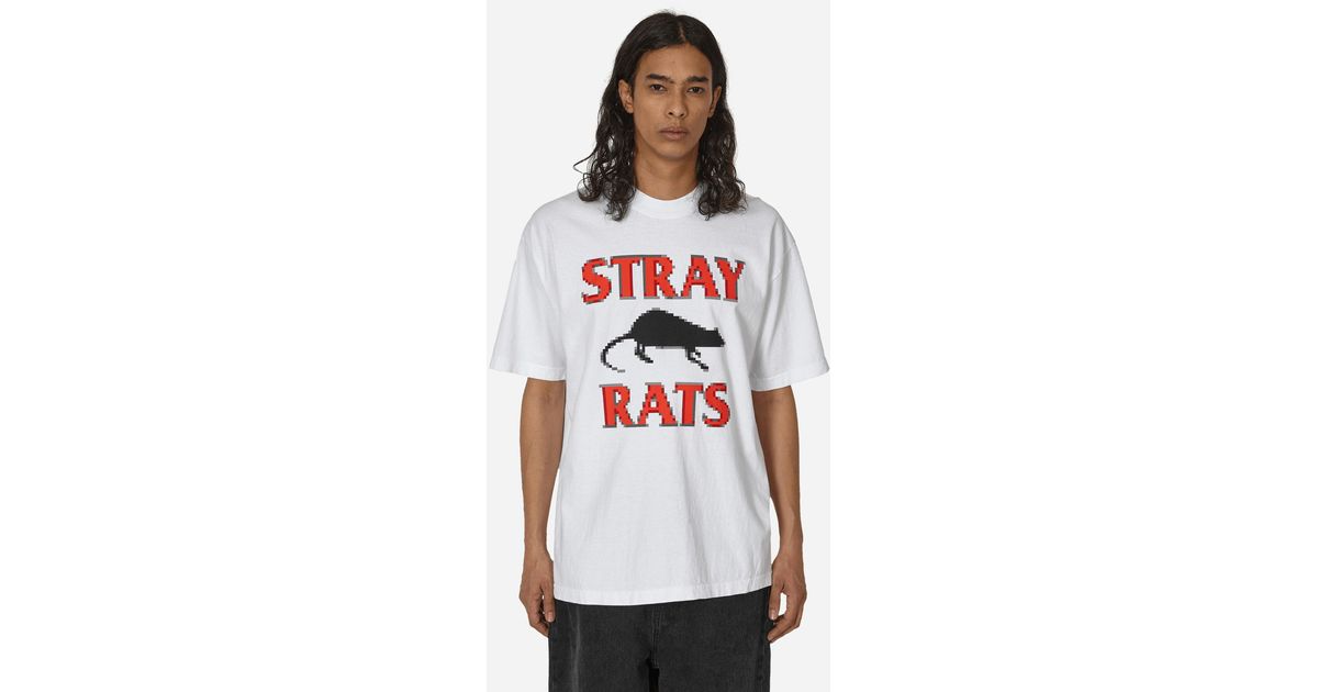 Stray Rats Pixel Rodenticide T-Shirt in White for Men | Lyst Australia