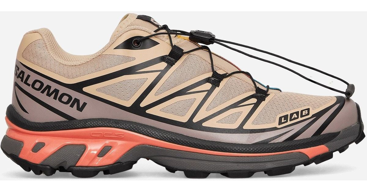 Salomon Xt-6 Sneakers Hazelnut / Quail / Living Coral in Brown for Men