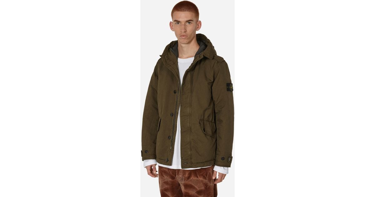 Stone Island David-tc Down Parka Jacket Olive in Green for Men | Lyst