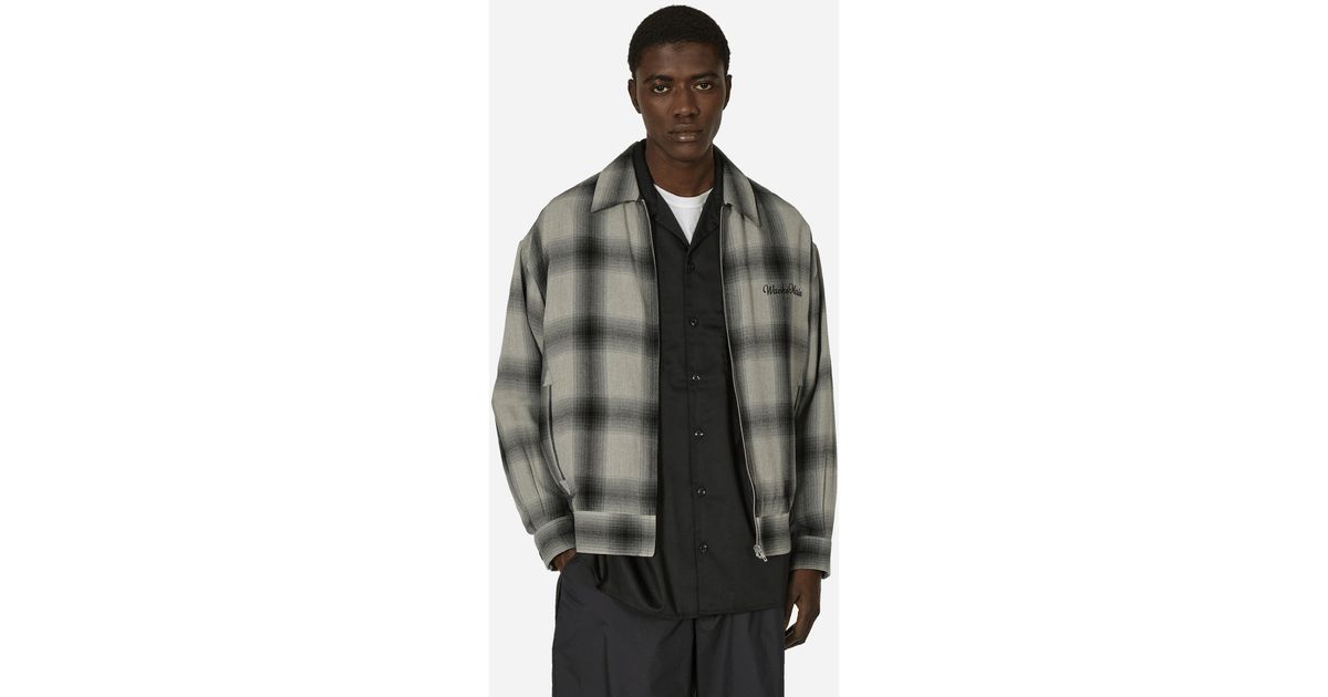 Wacko Maria Ombre Check 50 S Jacket (Type-2) in Black for Wacko Maria Ombre Check 50 S Jacket (Type-2) in Black for