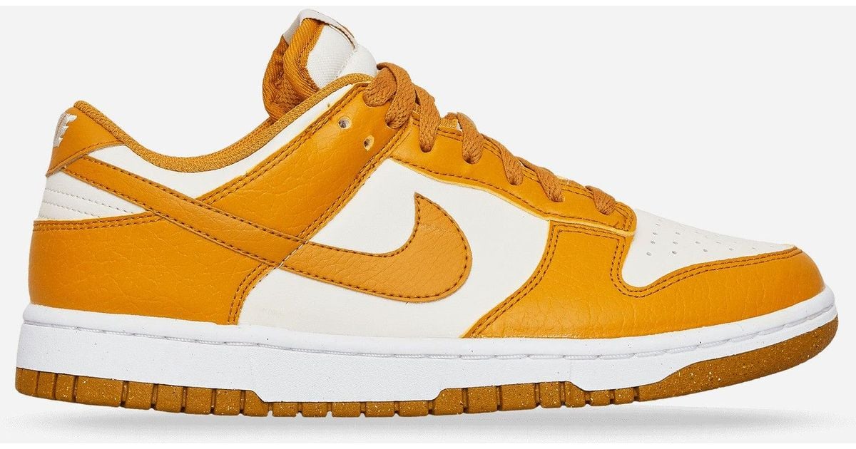 Nike Wmns Dunk Low Next Nature Sneakers Phantom in Yellow | Lyst
