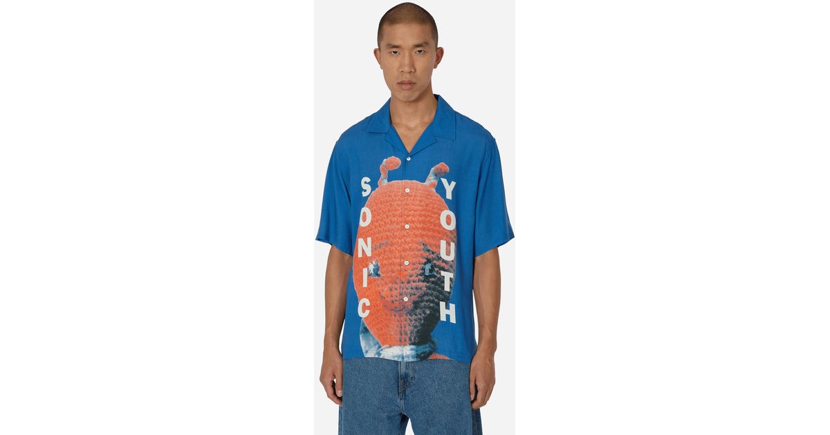 ミュージシャン PLEASURES X SONIC YOUTH ALIEN SHIRT XL PLEASURES X Sonic Youth Alien Camp Collar Shirt – Capsul
