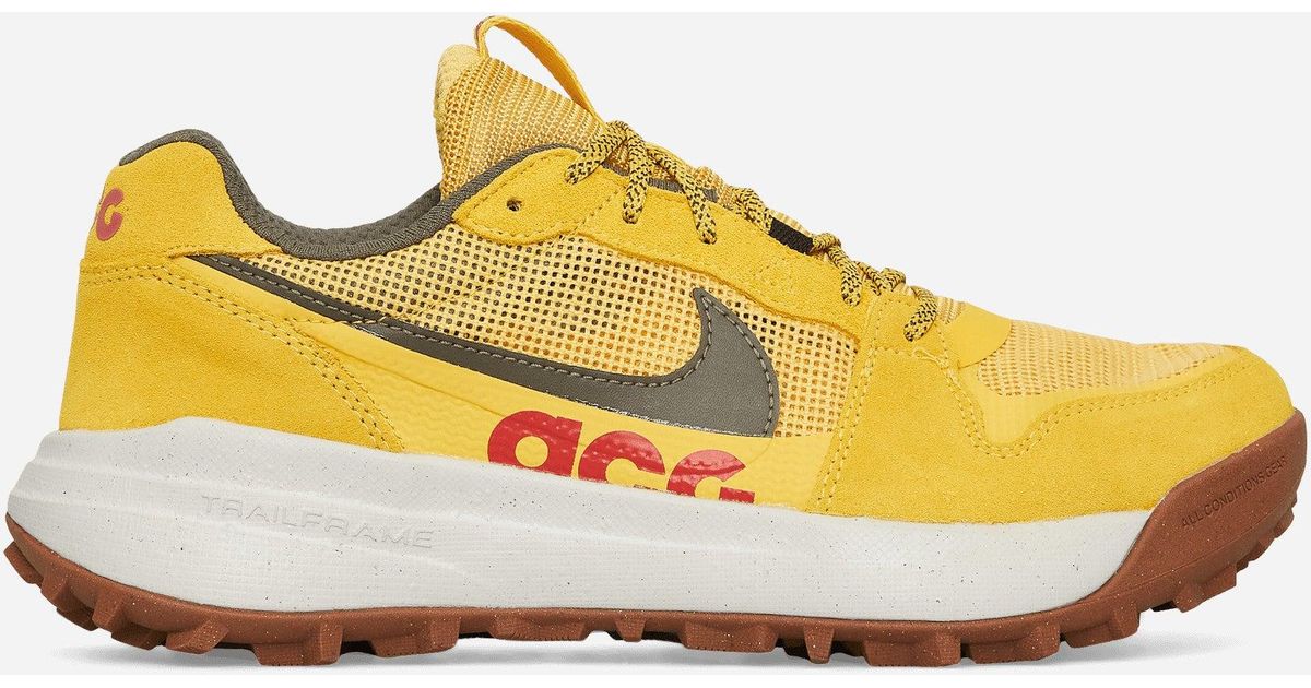 Nike Suede Acg Lowcate Sneakers Yellow for Men | Lyst