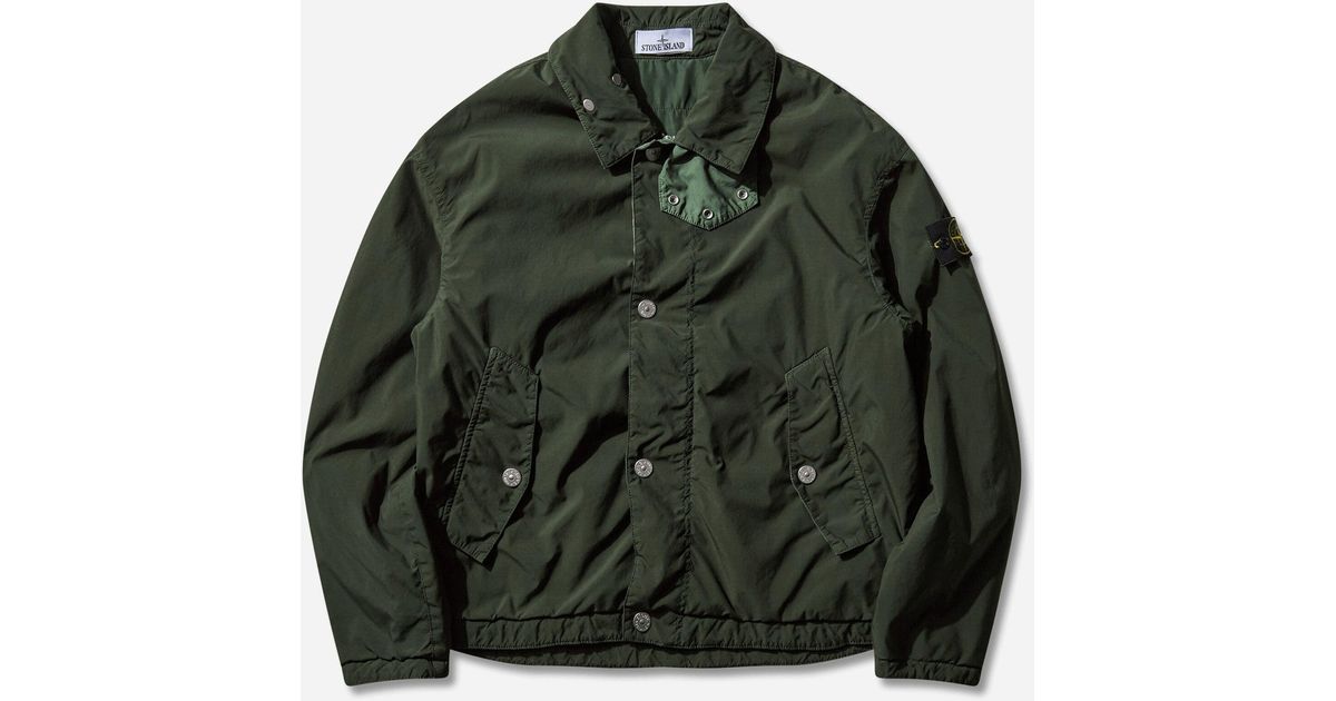 Stone Island Men S Light Compact Touch Poly-tc Coach Jacket Stone Island Men S Light Compact Touch Poly-tc Coach Jacket
