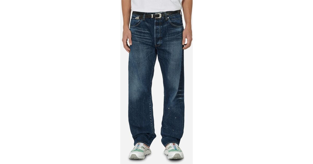 Visvim Social Sculpture 00 Dry-22 Denim Pants Indigo in Blue Visvim Social Sculpture 00 Dry-22 Denim Pants Indigo in Blue