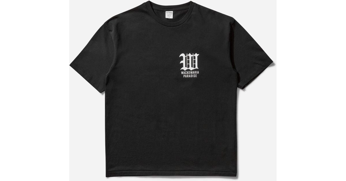 Wacko Maria Men S Washed Heavy Weight Crew Neck T-shirt