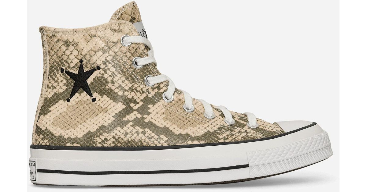 Converse Stüssy Chuck 70 Snakeskin Sneakers Egret in Natural for 