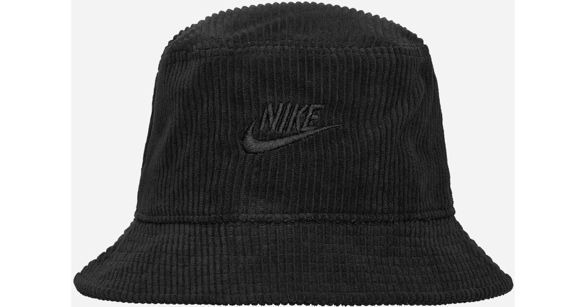 Nike Apex Corduroy Bucket Hat in Black for Men | Lyst