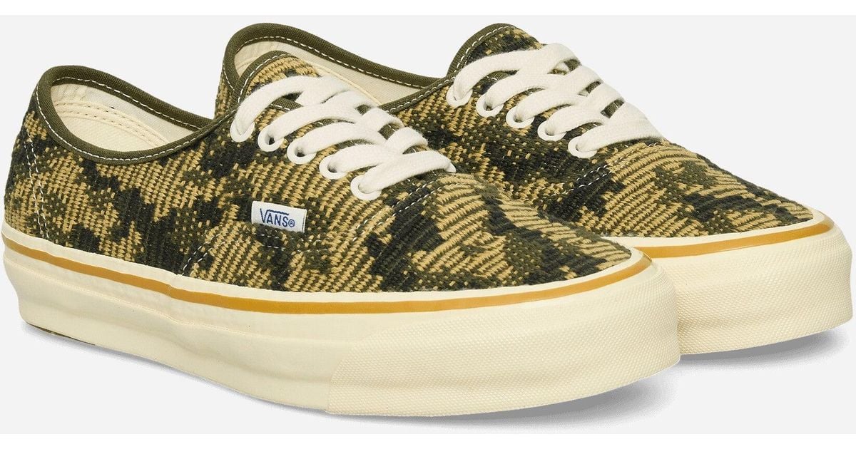 Vans Premium Authentic 44 Camo Sneakers Antique Gold in