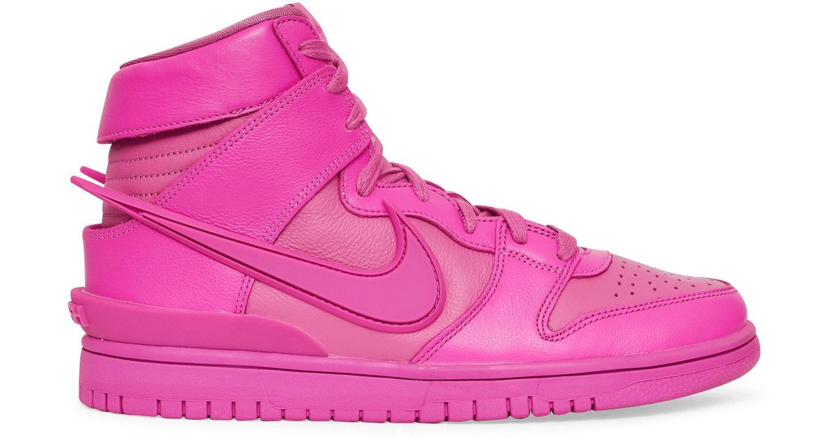 Nike Leather Ambush Dunk Hi Sneakers in Pink for Men | Lyst