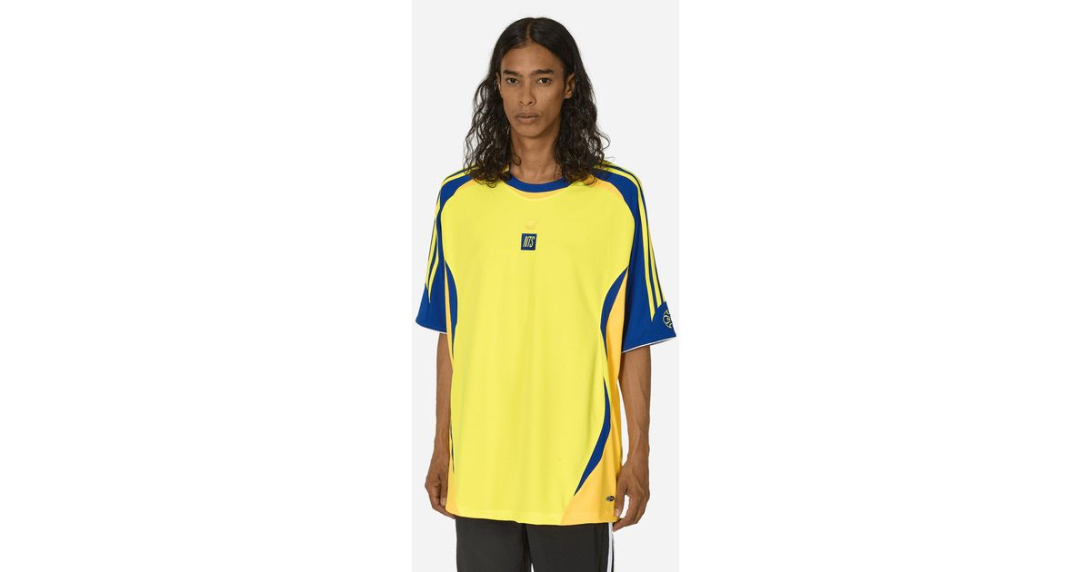 adidas Nts Radio Jersey Beam in Yellow for Men | Lyst