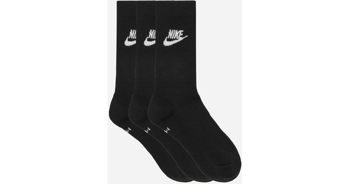 Men's Nike Everyday Essential 3-pack Striped Crew Socks