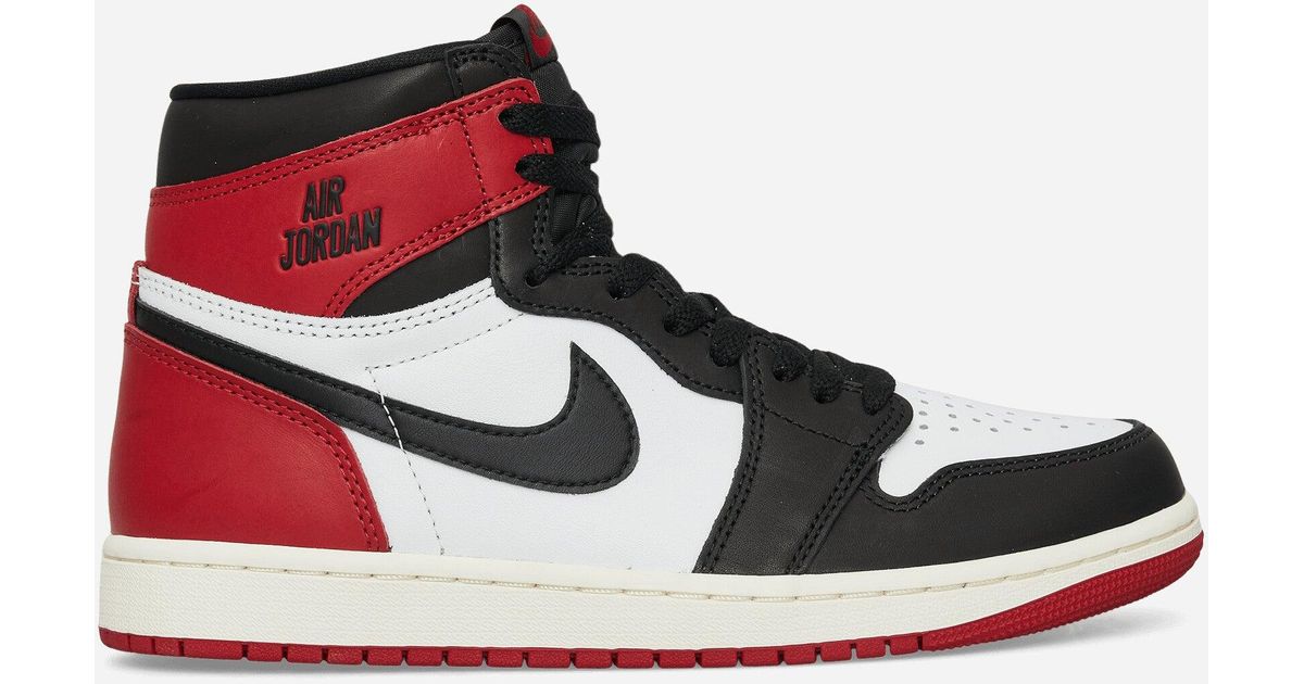 jordan 1 high black white red