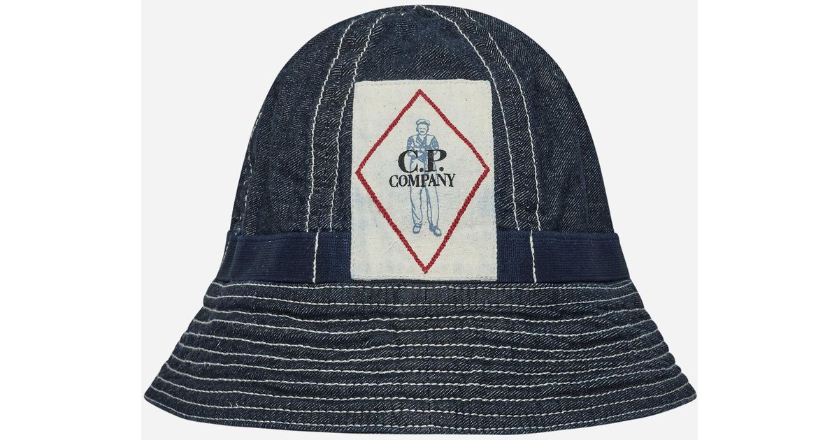 【C.P. COMPANY】Denim 3/1 Bucket Hat/追跡+関税+全国送料込み C.P. COMPANY】Denim 3/1 Bucket Hat/追跡+関税+全国送料込み